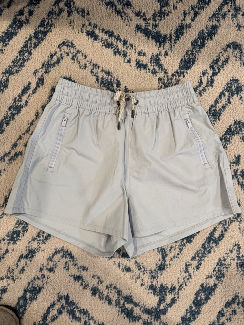 VUORI Light Gray Athletic Drawstring Shorts
